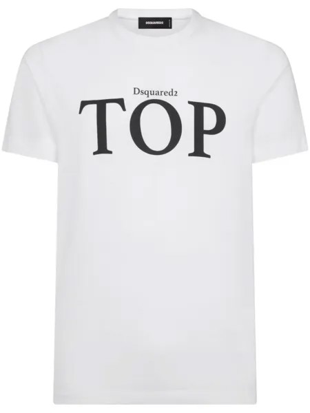Dsquared2 logo-print cotton T-shirt, белый