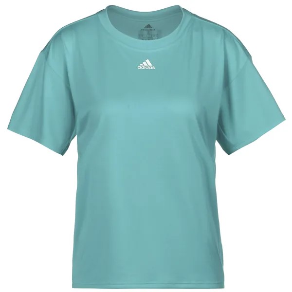 Спортивная футболка adidas Performance 3 Streifen AEROREADY, цвет hellblau/weiß