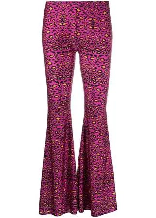 Barbara Bologna расклешенные брюки с леопардовым принтом