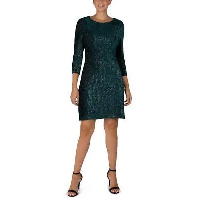 Женское коктейльное и вечернее платье до колена цвета металлик Julia Jordan 14 BHFO 0580
