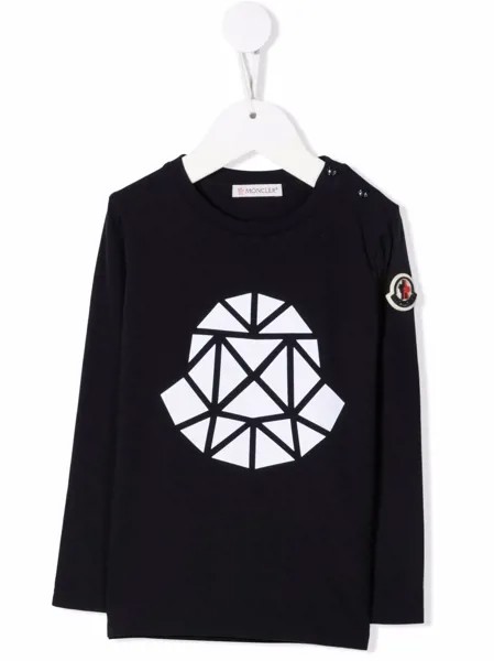 Moncler Enfant футболка с логотипом