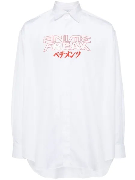Рубашка Anime Freak VETEMENTS, белый