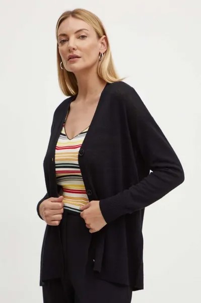 Шерстяной кардиган Max&Co., черный