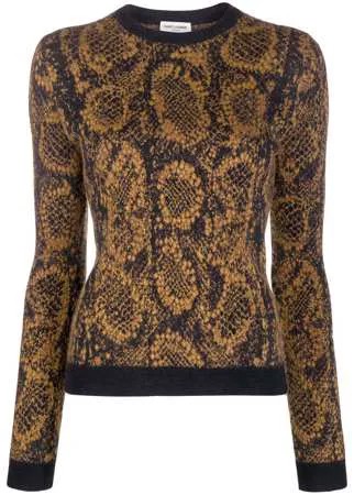 Saint Laurent джемпер жаккардовой вязки