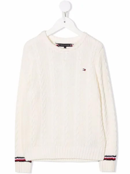 Tommy Hilfiger Junior джемпер фактурной вязки