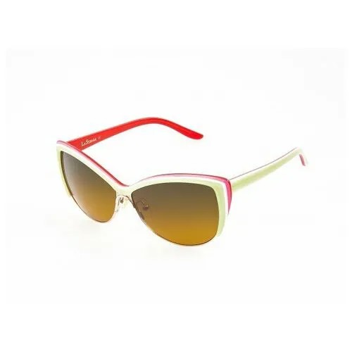 Солнцезащитные очки La Strada, красный, зеленый