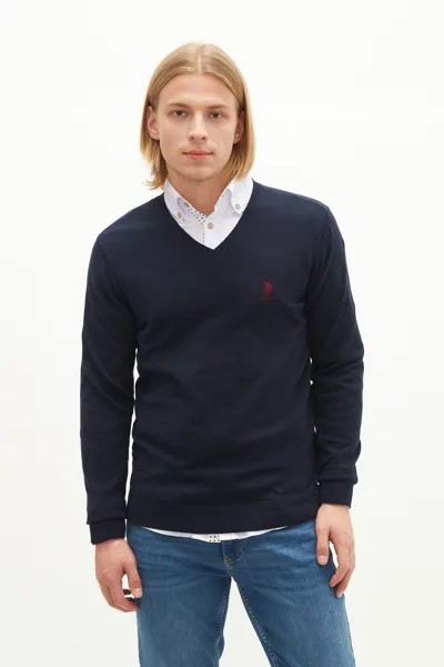 Пуловер мужской U.S. POLO Assn. G081GL0TK0GTD02-GLBSK21 синий S