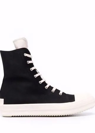 Rick Owens DRKSHDW высокие кеды из канваса