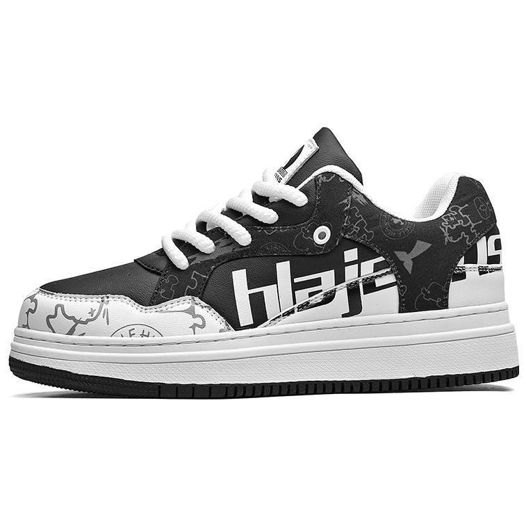 Кроссовки HLA JEANS Stylish Skateboarding Shoes Unisex Low-top, черный/белый