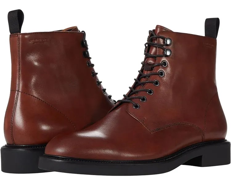 Ботинки Vagabond Shoemakers Alex M Leather Lace Up Boot, цвет Cognac