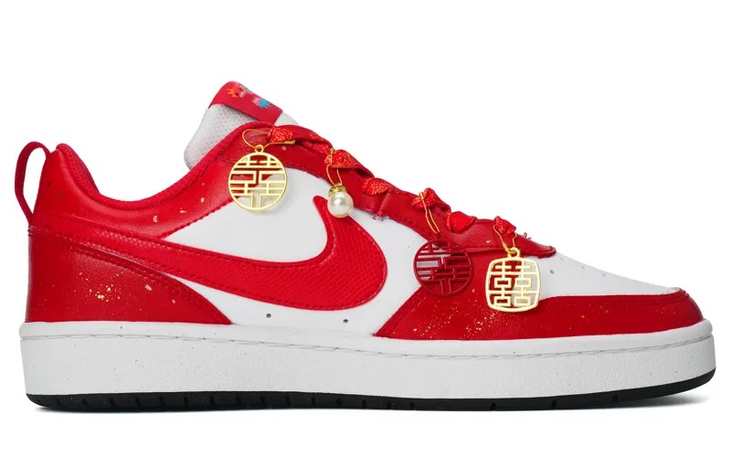 Кроссовки Nike Court Borough Skateboarding Shoes Women's Low-top Red, красный