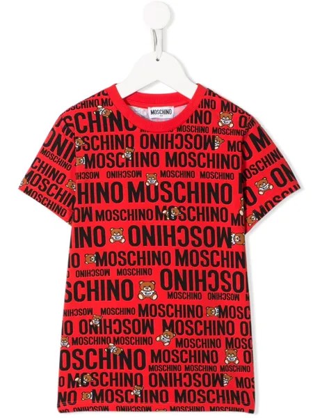 Moschino Kids футболка с принтом Toy Bear
