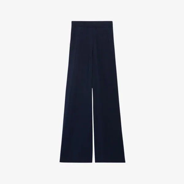 Широкие трикотажные брюки marlisa с высокой посадкой Claudie Pierlot, цвет bleus