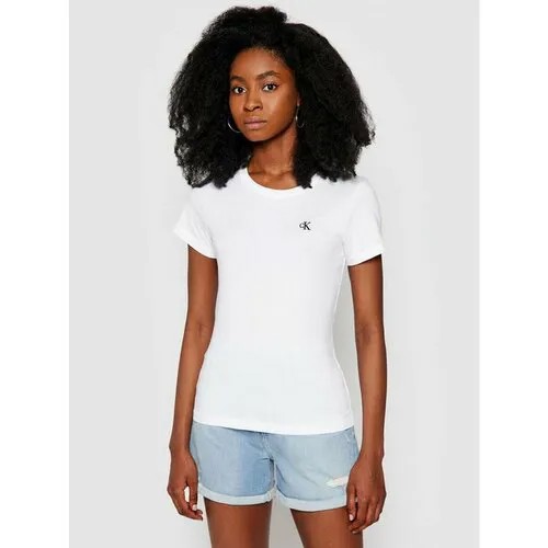 Футболка Calvin Klein Jeans, размер XXS [INT], белый