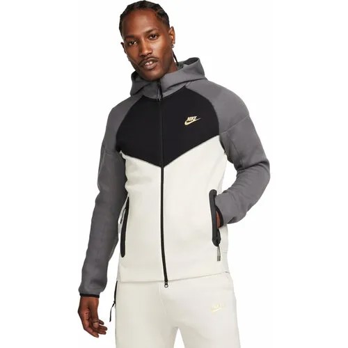 Толстовка спортивная NIKE Sportswear Tech Fleece Windrunner Full-Zip Hoodie, размер S, , белый, серый, черный