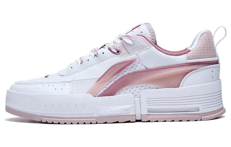 LINING Li Cheng Lifestyle Shoes Women's Low-top White/pink