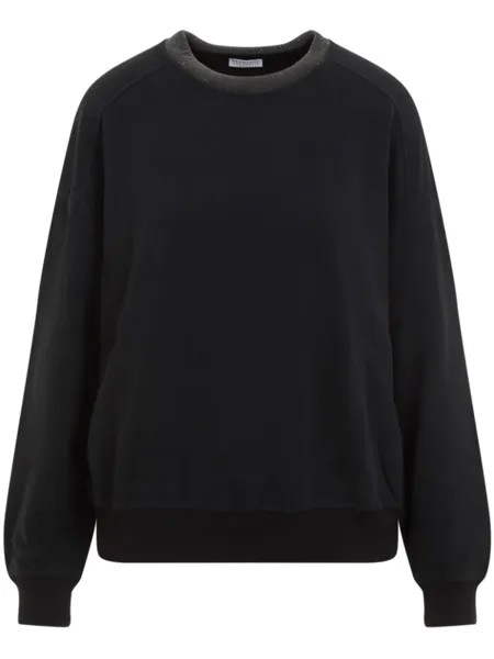 Brunello Cucinelli хлопковая толстовка, черный