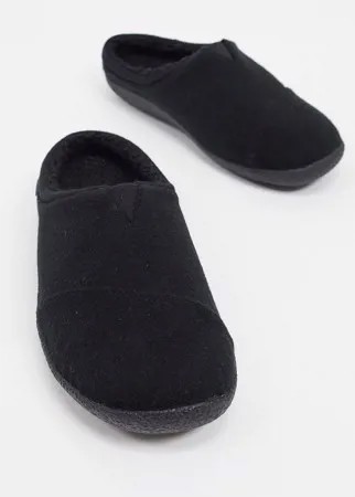 Черные слиперы из экологичных материалов Toms Berkley-Черный цвет