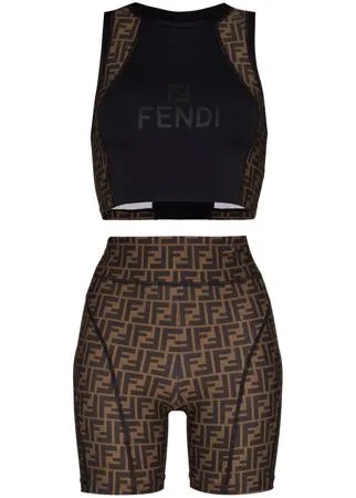 Fendi спортивный костюм с узором Zucca