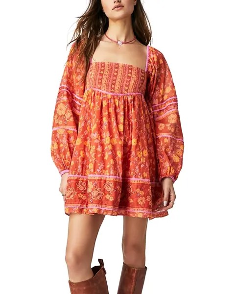 Платье Free People Endless Afternoon Mini, цвет Chili Combo