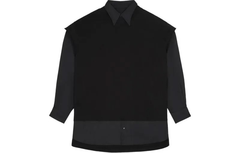 Рубашка женская черная Mm6 Maison Margiela