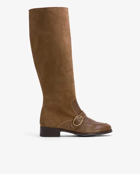 Женские замшевые ботинки с пряжкой Cuplé, коричневый