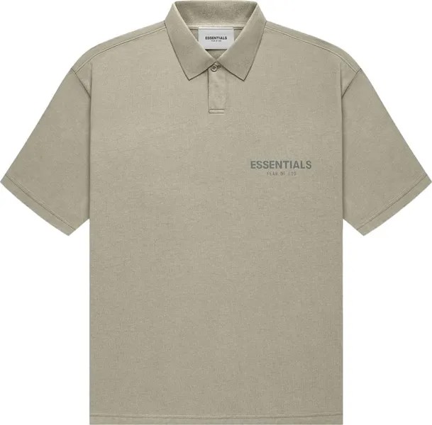 Футболка Fear of God Essentials Short-Sleeve Polo 'Pistachio', зеленый