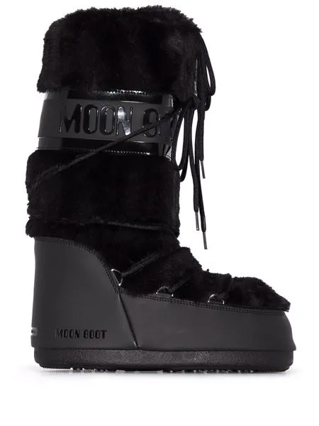 Moon Boot дутые сапоги с искусственным мехом