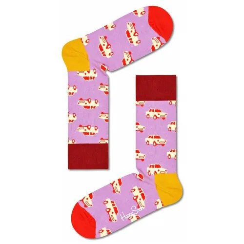Носки Happy Socks, размер 25, фиолетовый, мультиколор