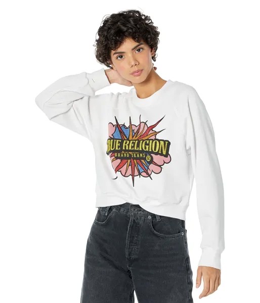 Толстовка True Religion, Pop Art Rhinestone Sweatshirt