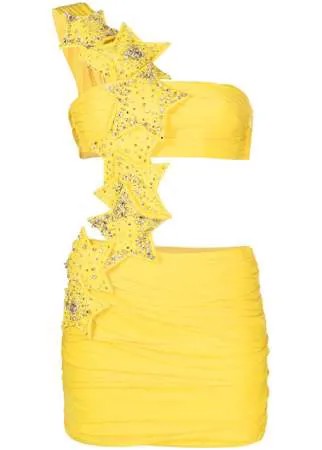 Dsquared2 платье мини с вырезами и узором