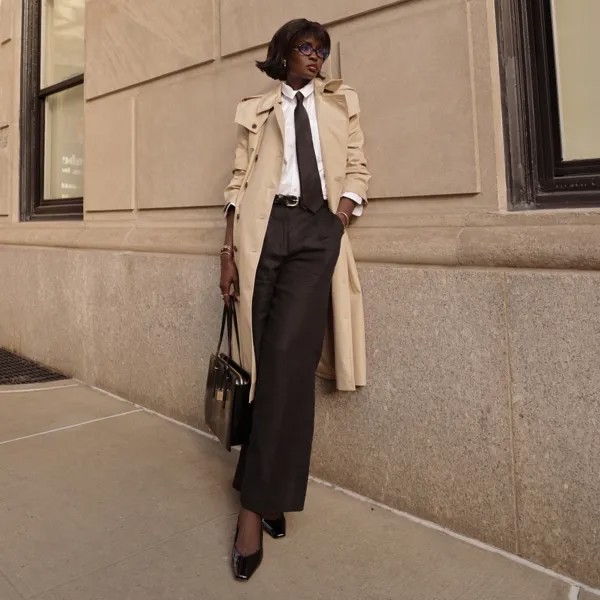 Широкие брюки-эссенции из льна J.Crew, черный