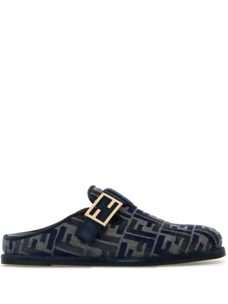 FENDI джинсовые тапочки Feel, синий