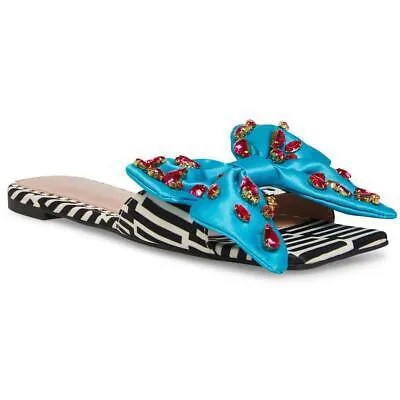 Betsey Johnson Женские сандалии со стразами Daisyy Bow Slide Sandals BHFO 7637