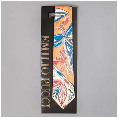 Веселый яркий галстук Emilio Pucci 101934