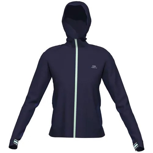 Куртка легкоатлетическая женская синяя KALENJI размер: XS Х Decathlon