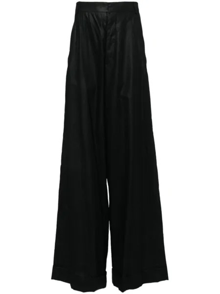 Ann Demeulemeester прямые брюки с карманами, черный