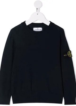 Stone Island Junior джемпер с нашивкой-логотипом