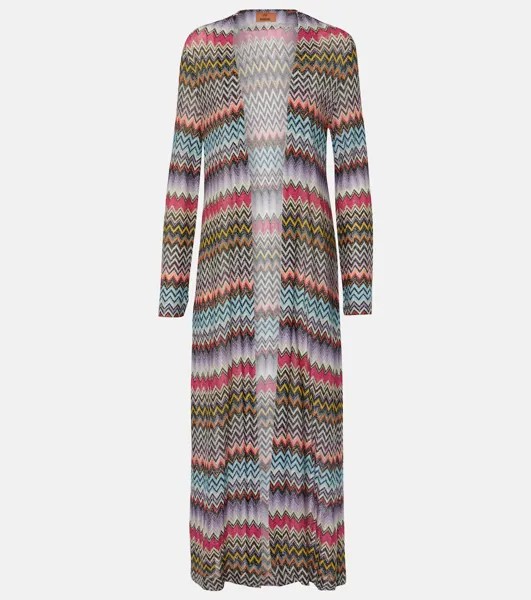 Кардиган из ламе с зигзагом Missoni, мультиколор