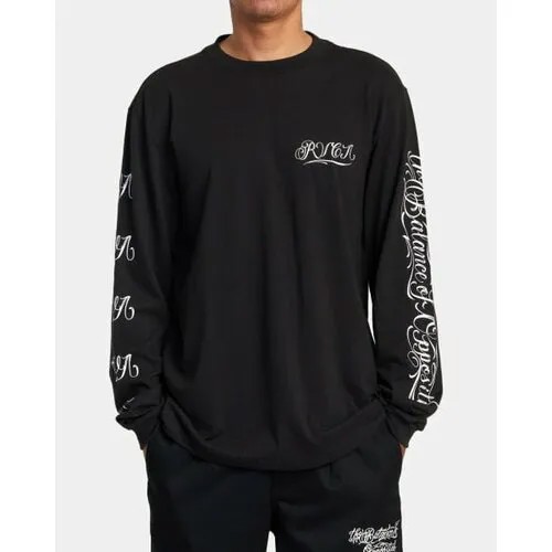 Лонгслив RVCA, размер l, черный