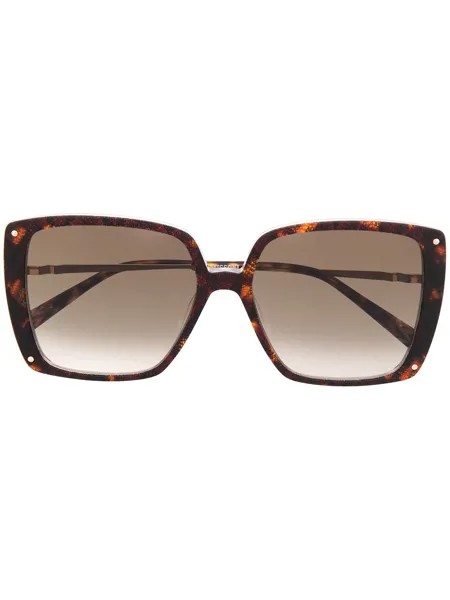 MISSONI EYEWEAR солнцезащитные очки в квадратной оправе черепаховой расцветки
