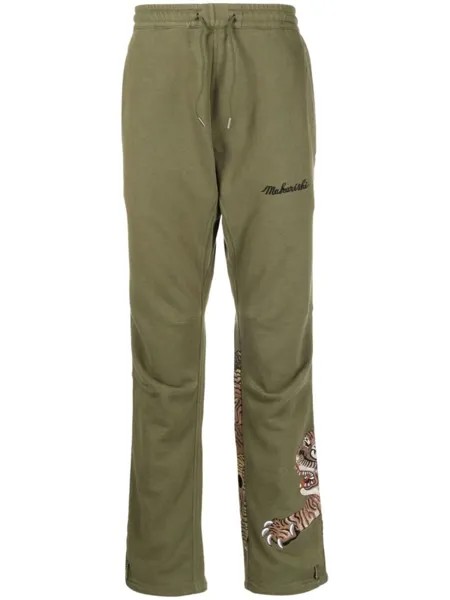 Спортивные брюки с вышивкой Maharishi, зеленый