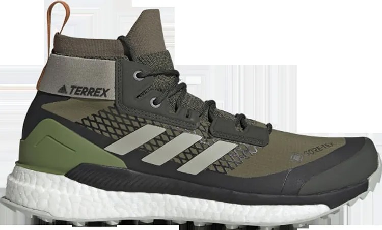 Ботинки Adidas Terrex Free Hiker GTX 'Raw Khaki', зеленый