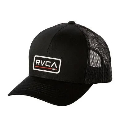 RVCA Ticket III Snapback Trucker Hat (черный/черный) 6-панельная кепка