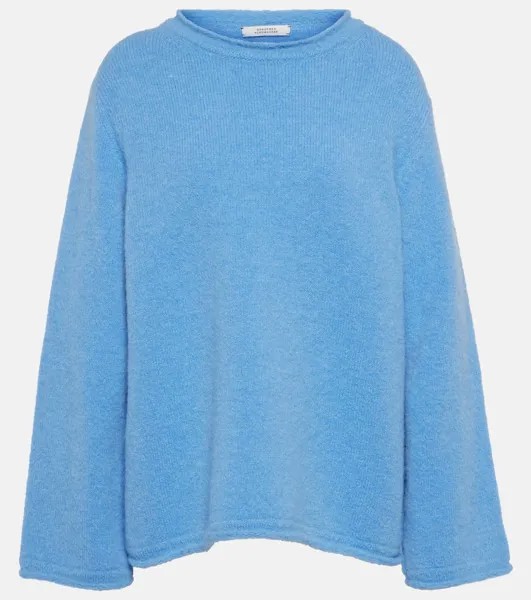Уютный комфортный свитер из смесовой альпаки Dorothee Schumacher, синий