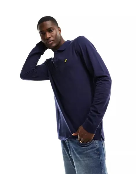 Рубашка-поло с длинными рукавами Lyle & Scott (Темно-синий) Lyle & Scott Vintage