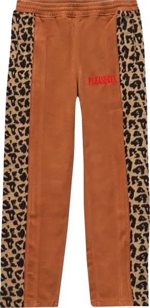 Брюки Pleasures Velour Memories Animal Print Pants 'Brown', коричневый