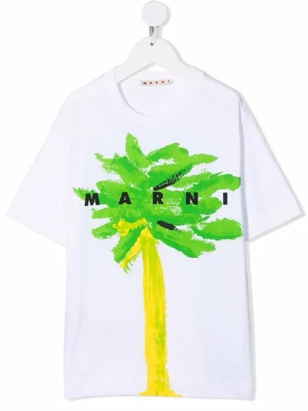 Marni Kids футболка с логотипом
