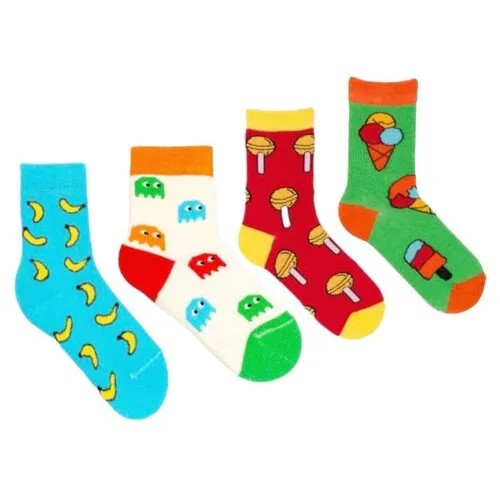 Набор детских цветных носков Babushka р.7-9 лет