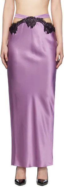 Пурпурная юбка-миди с вырезом Fleur Du Mal